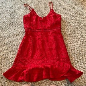 Fashion Nova NWOT red lace dress 💃🏼